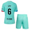 Officiële Voetbalshirt + Korte Broek FC Barcelona Gavi 6 Derde 2023-24 - Kids